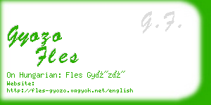 gyozo fles business card